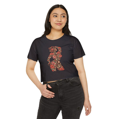 Floral Muse — Festival Crop Top — person front — view 11