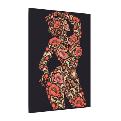 Floral Muse — Matte Stretched Canvas — side — view 6
