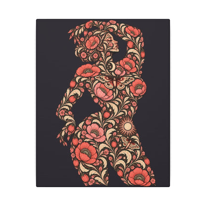Floral Muse — Matte Stretched Canvas — front — view 9