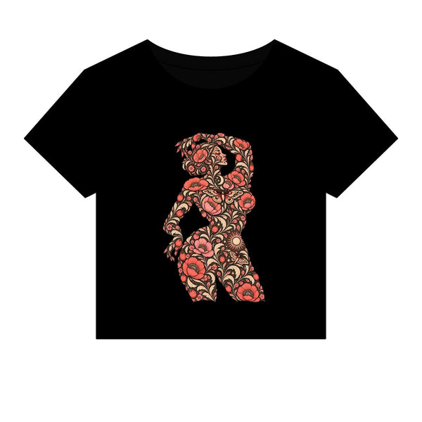 Floral Muse — Micro Rib Baby Tee