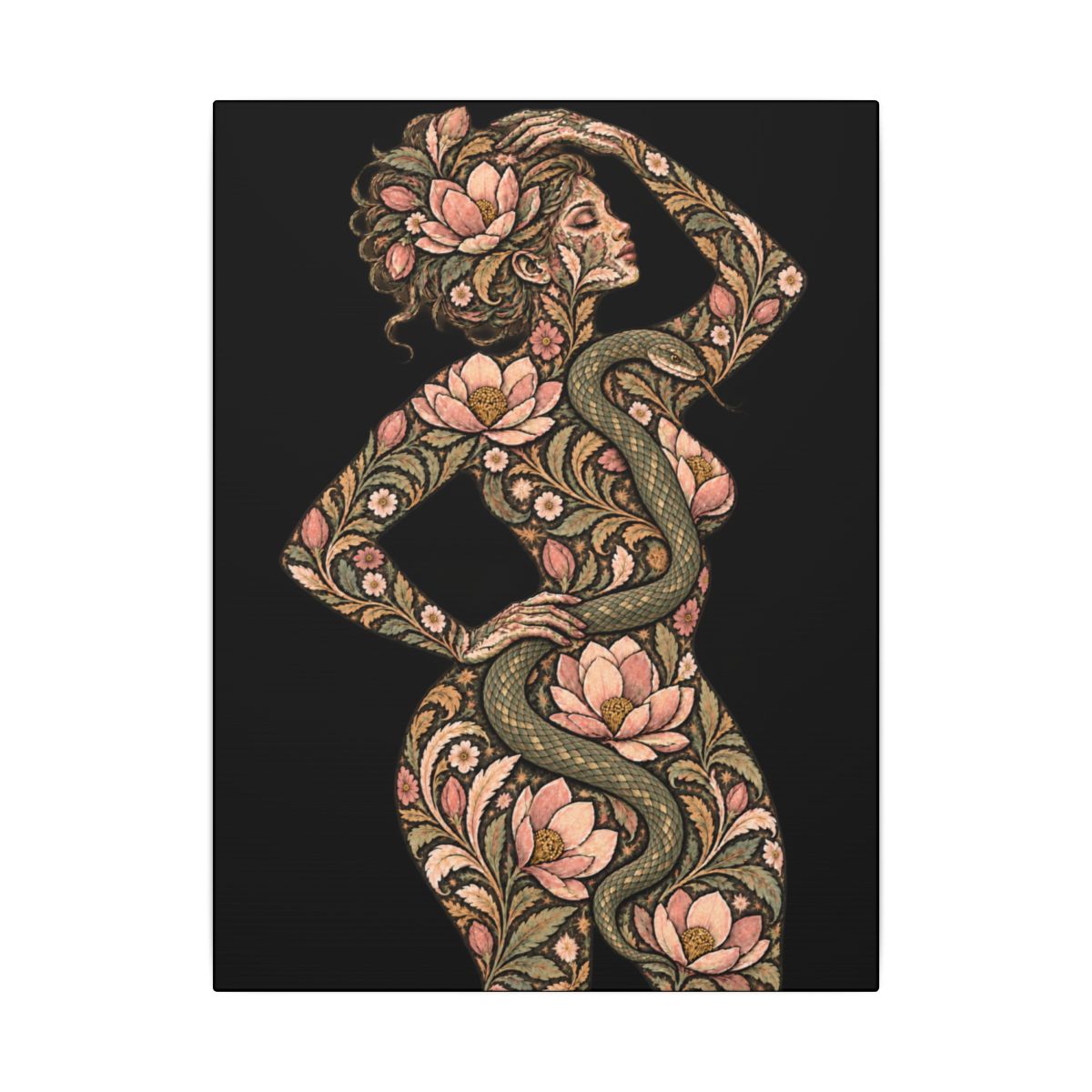 Serpent Magnolia Muse canvas — front