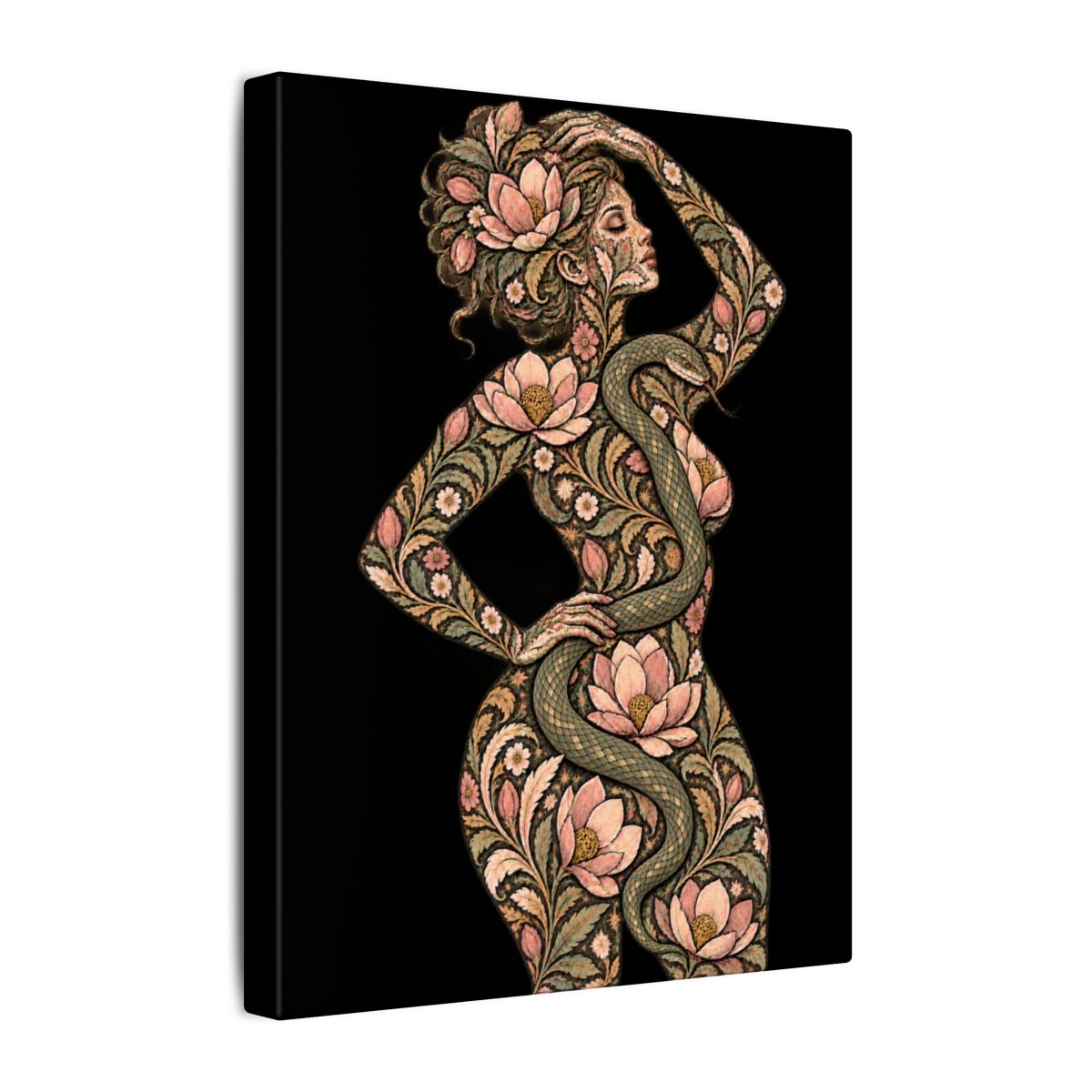 Serpent Magnolia Muse canvas — side