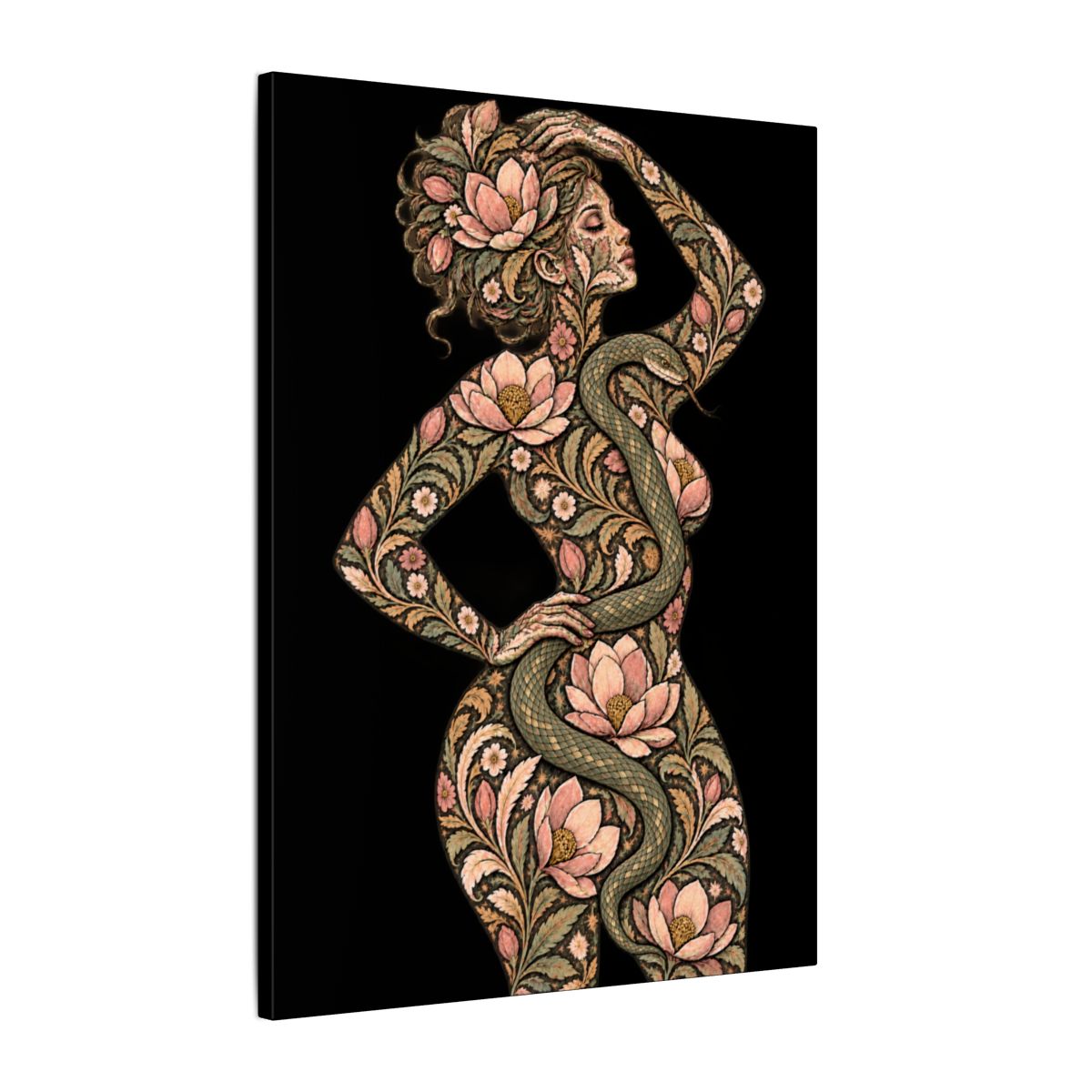 Serpent Magnolia Muse canvas — side