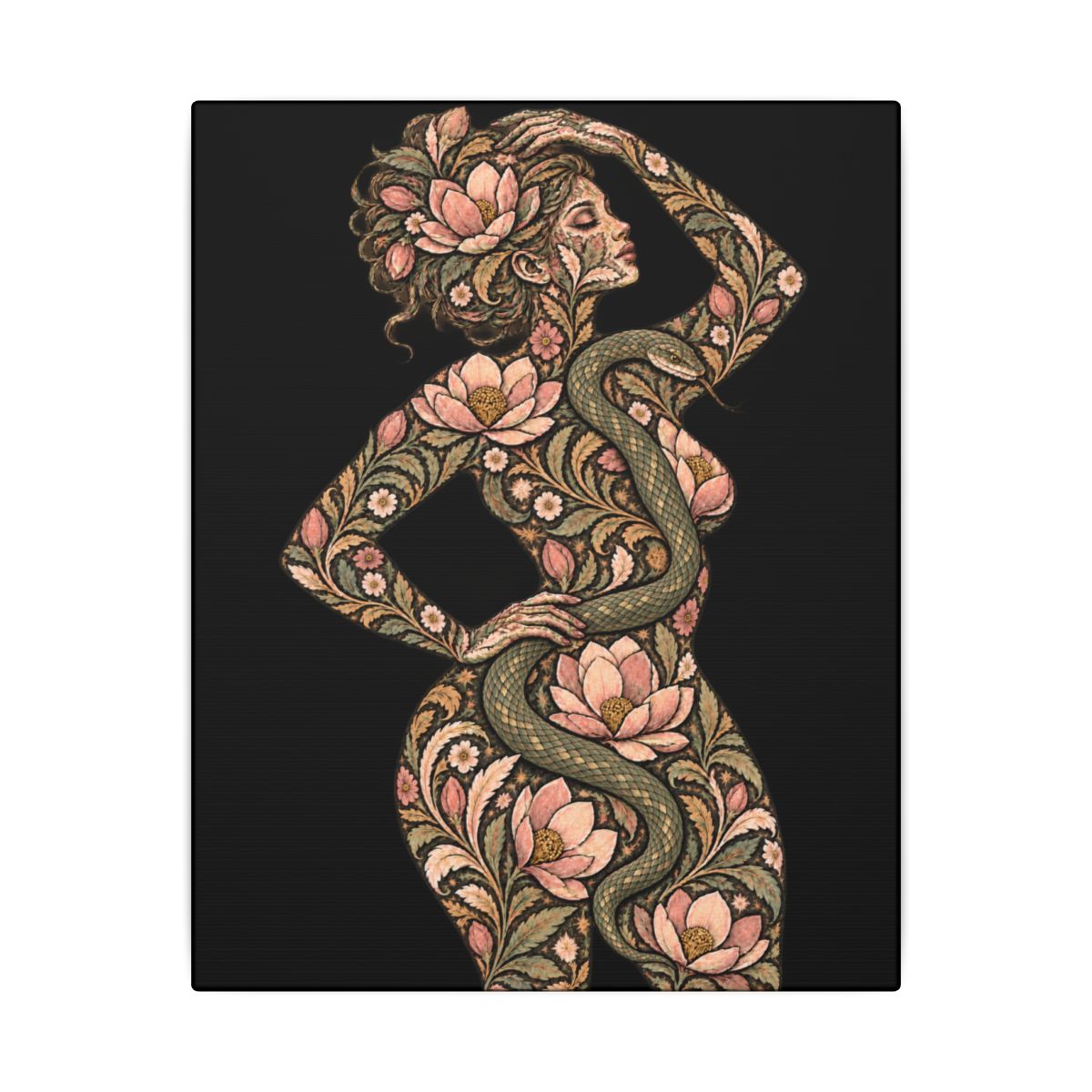 Serpent Magnolia Muse canvas — front