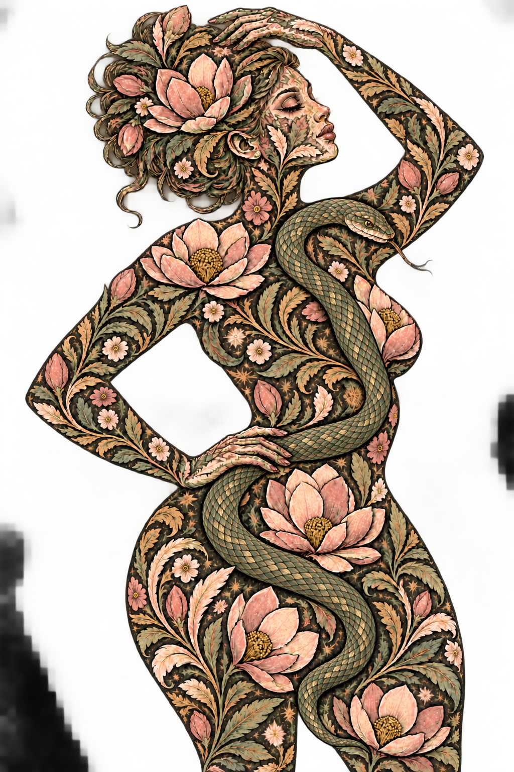 Serpent Magnolia silhouette